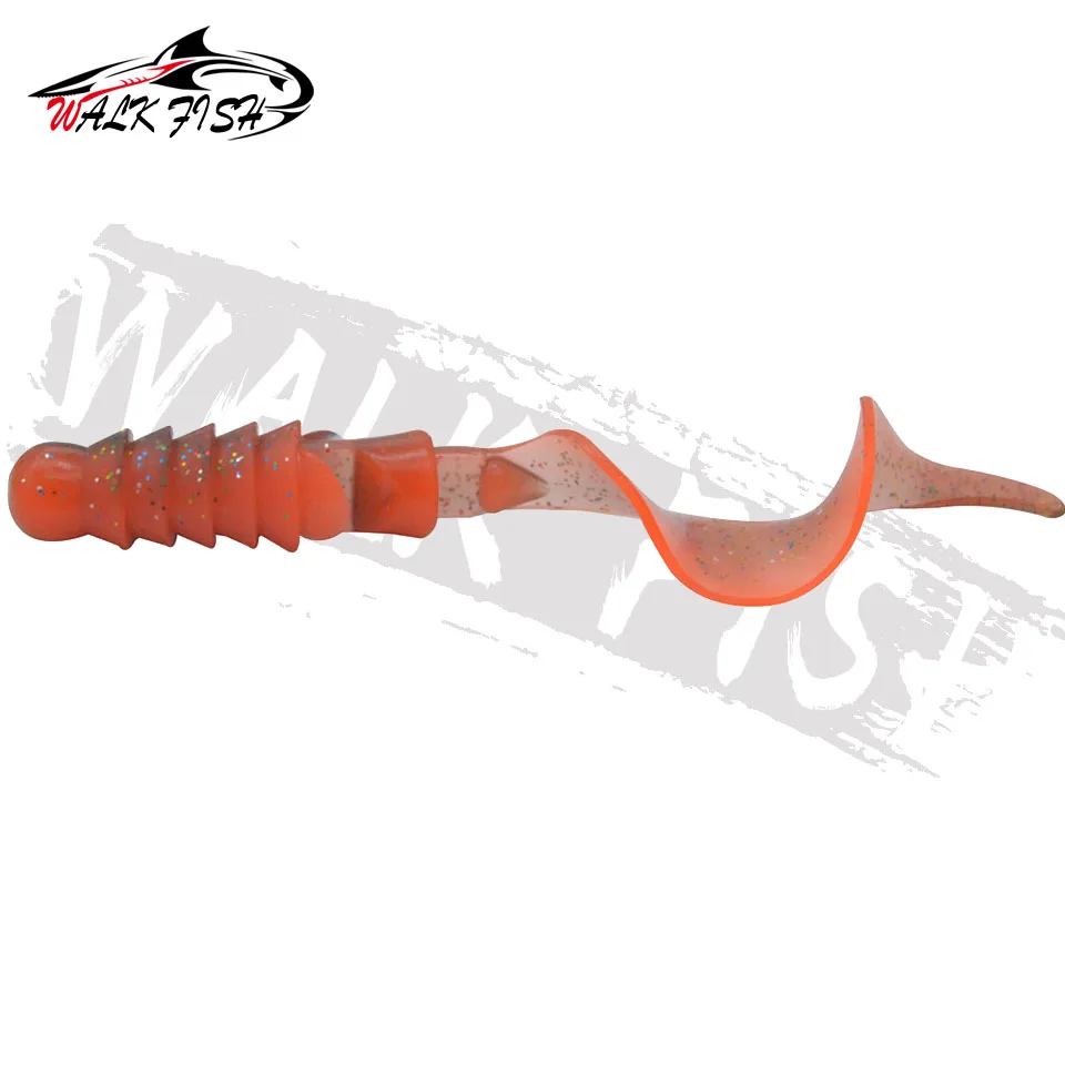 WALK FISH-señuelo de Pesca suave, 100mm, 7g, de PVC Artificial, para lubina - imagen 3
