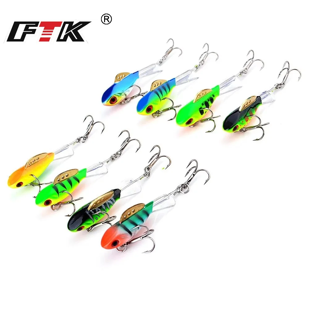 FTK 4/8/10/17g equilibradores para señuelo de pesca de invierno Swimbait Metal duro hundimiento Minnow pesca en hielo Wobblers Jerkbait Crankbaits - imagen 5