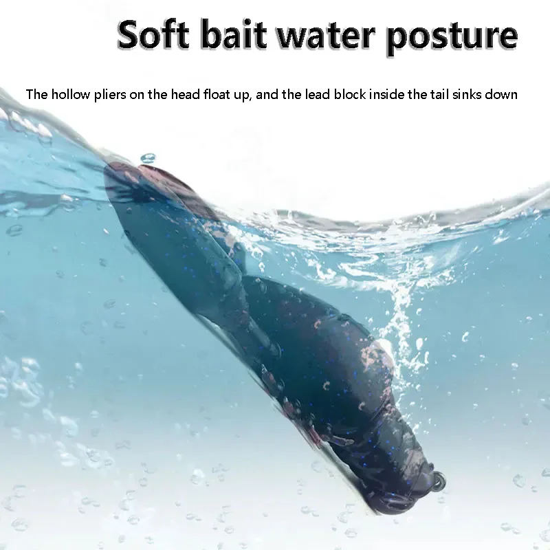 Señuelo biónico para langosta, 8cm, 16g, cebo suave para langosta hueca sumergida, martillo de varias patas, cebo para camarones - imagen 3