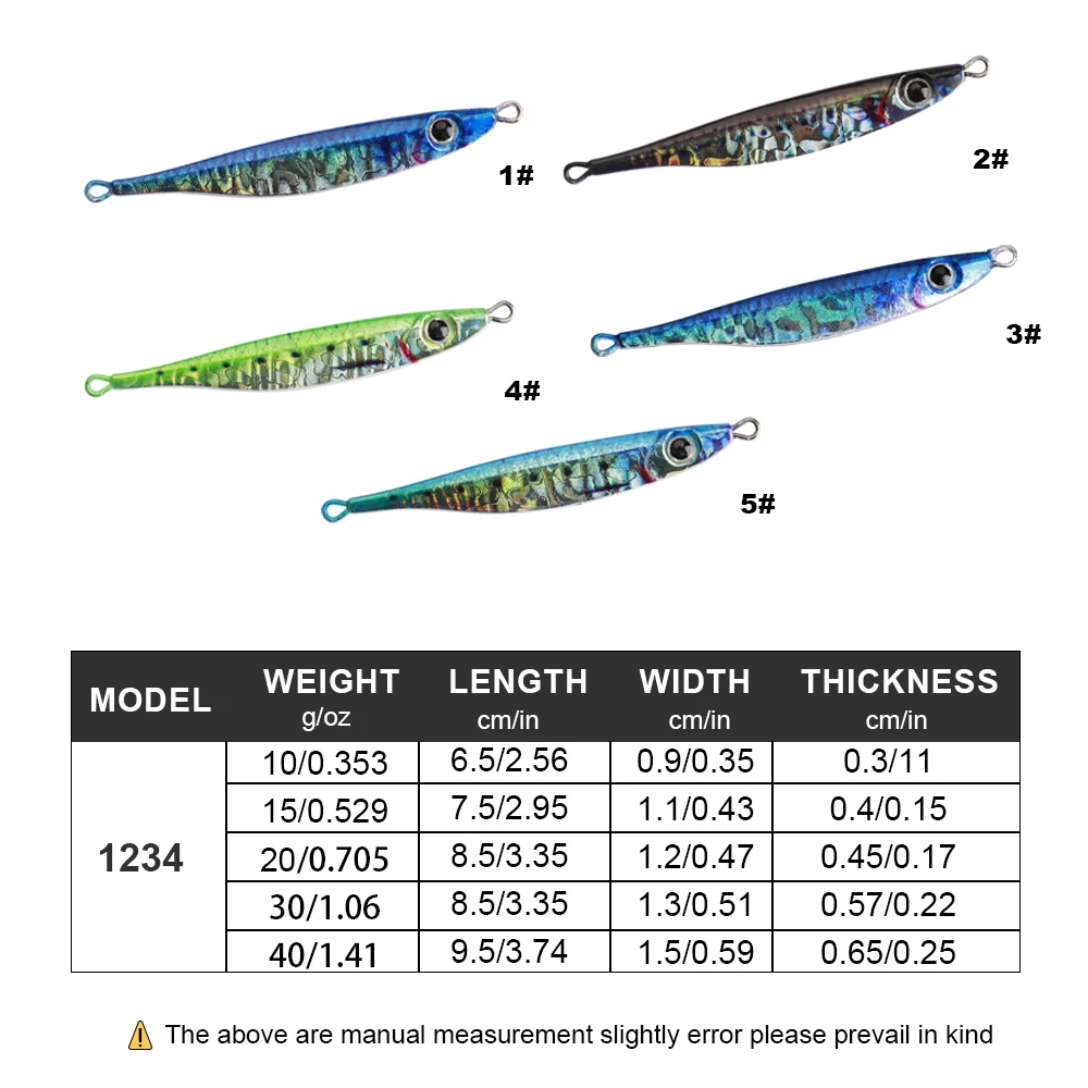 FISH KING-señuelo de pesca con plantilla de Metal, 10g-40g, 6,5-9,5 CM, cebo duro para pesca de lubina, trucha, Jigging, plantillas de señuelos de agua salada - imagen 3