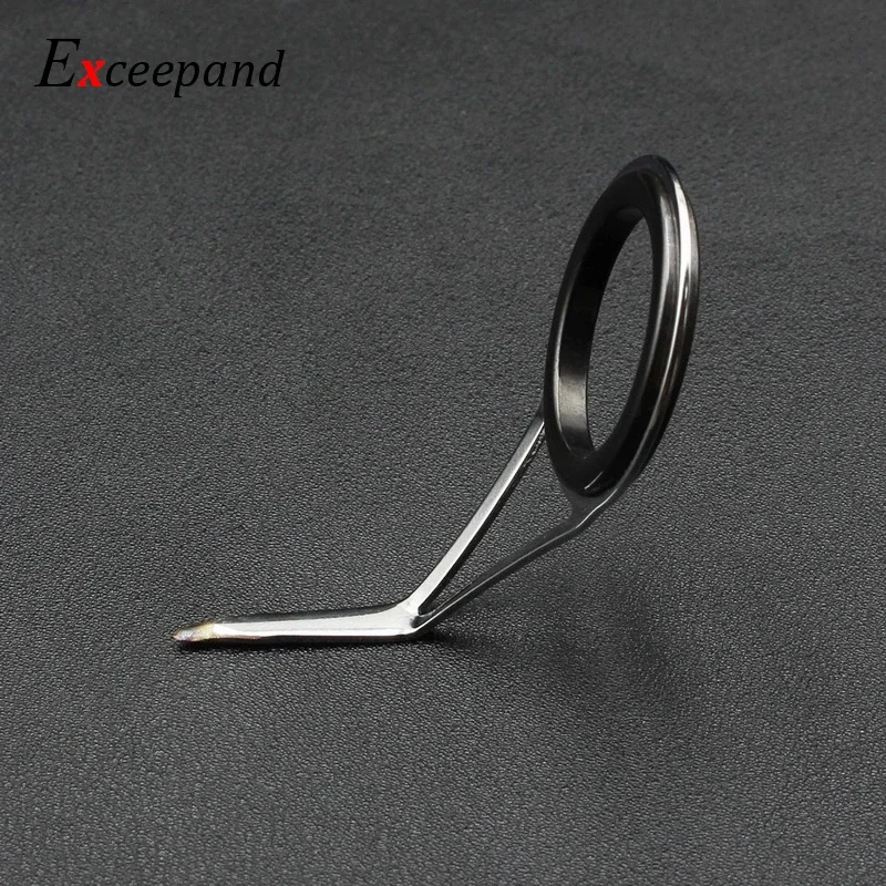 Exceepand 9 Uds guía de caña de pescar giratoria marco de acero inoxidable anillo de línea de ojo de poste giratorio para construcción y reparación de caña de pescar - imagen 5