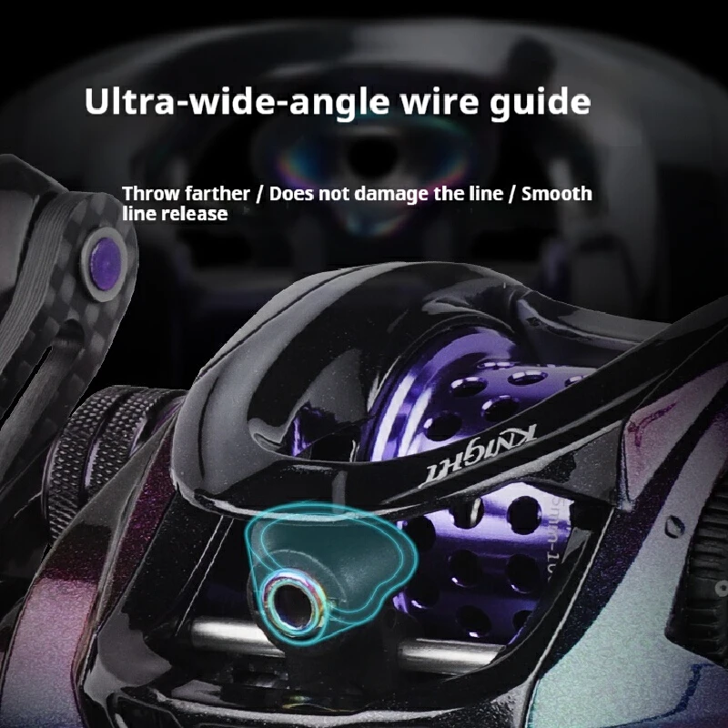 Hasta Knight Carrete Baitcast Carbono Microfibra - imagen 3