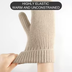 Guantes cálidos de invierno para mujer, pesca al aire libre, ciclismo, Camping, guantes de felpa gruesos, manoplas suaves y cómodas a la moda, 1 par