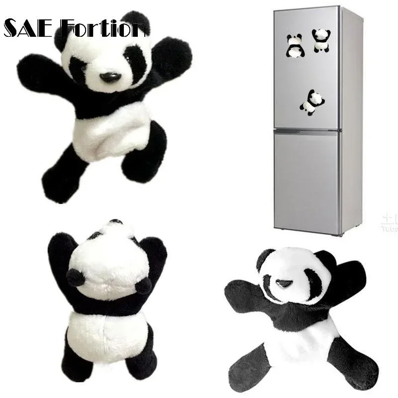 Pegatina magnética para nevera, pegatina encantadora de simulación de Panda de peluche para regalos de Festival, etiquetas de recuerdo para maleta de turismo adecuadas - imagen 5