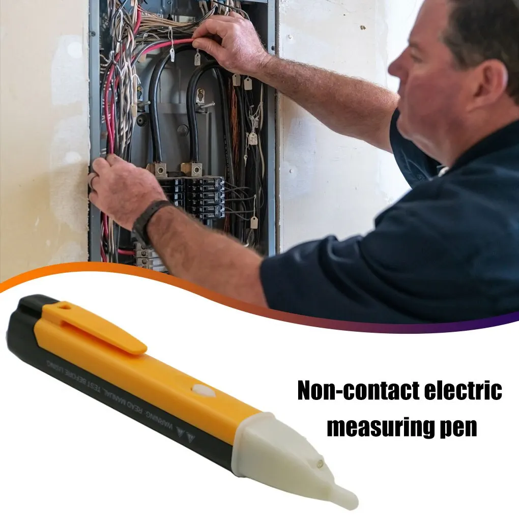 Probador de corriente sin contacto LED portátil, probador de inducción de CA, medición de bolígrafo de electricidad, comprobación de sensibilidad de cable de fuego cero - imagen 3