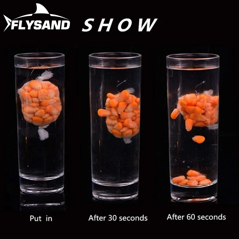 FLYSAND-Malla de pesca de 5m, PVA, bolsa de pesca, malla Soluble en agua, alimentador de pesca de carpa, trampa, redes de cebo, herramientas de pesca de 25/37/44mm - imagen 2