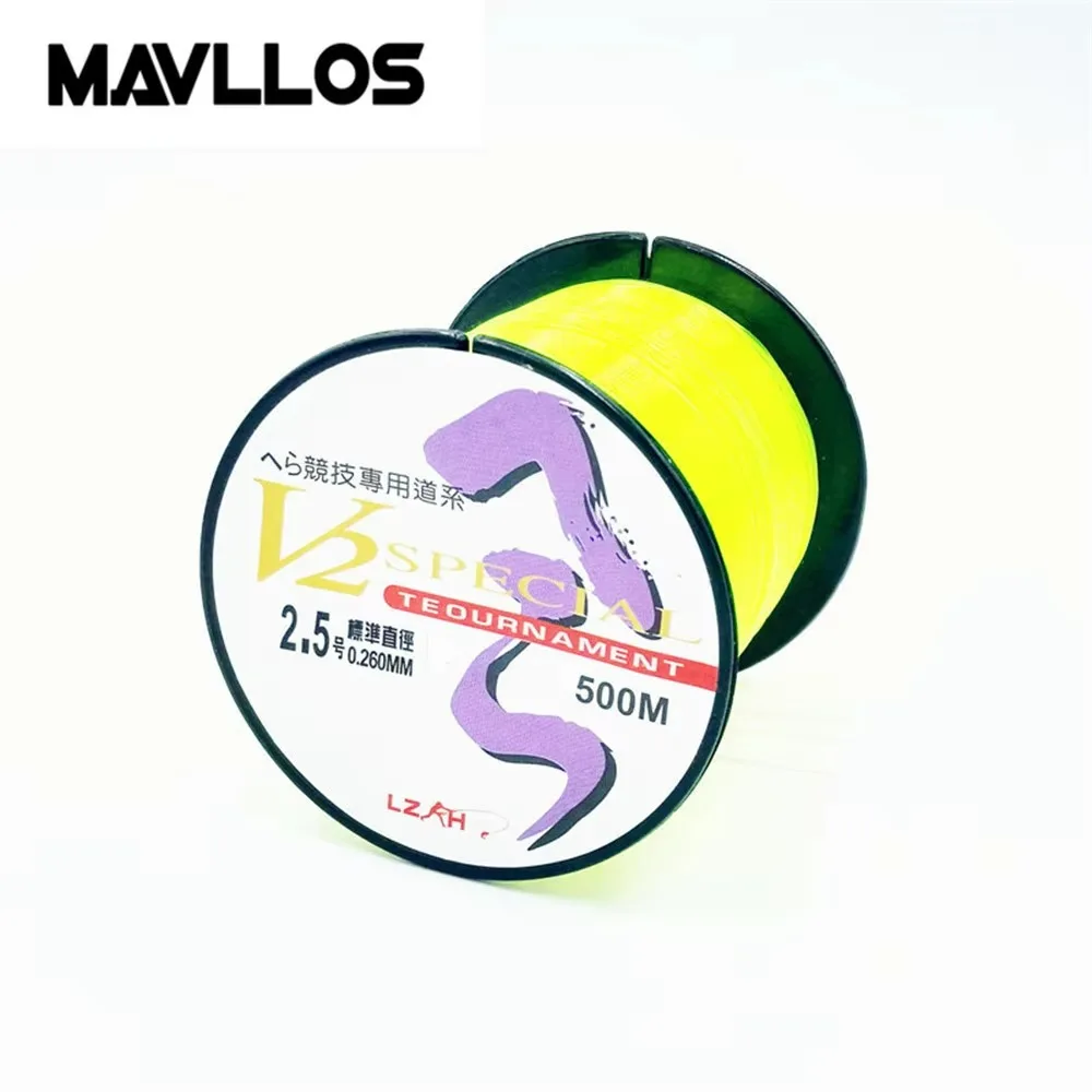 Hilo de pesca de nailon monofilamento, hilo de Material japonés flotante de 500m, carrete a granel, pesca con mosca de carpa, fluorocarbono - imagen 2