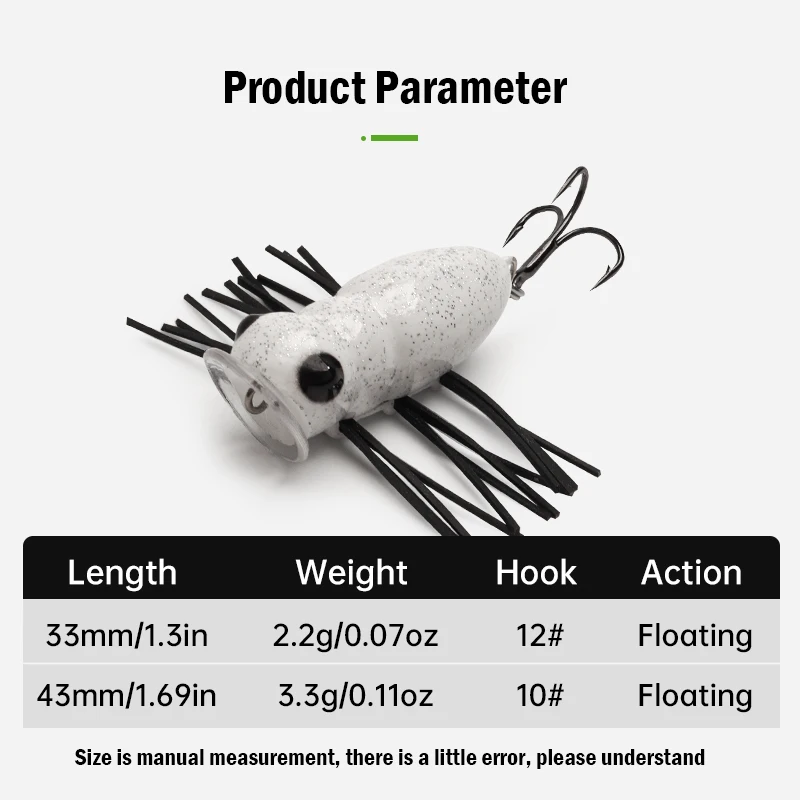 LEYDUN MicroBug Señuelo topwater insecto para lubina y lucio - imagen 2