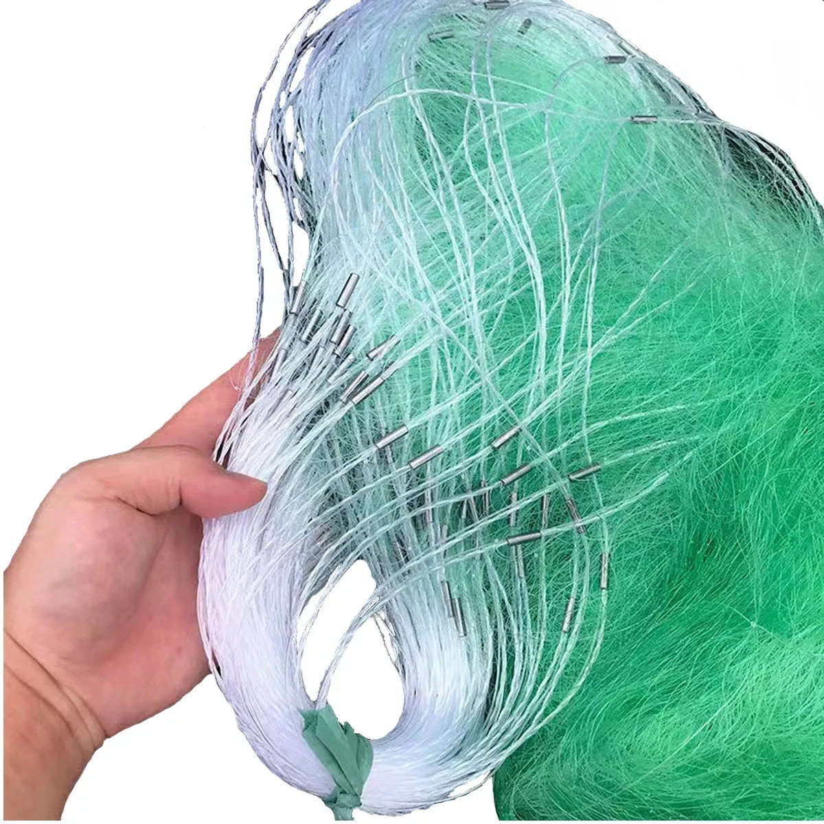 Red de pesca de nailon monofilamento, malla de enmalle de 30mm-70mm, profundidad de 1,5 m-6m, longitud de 20m a 100m - imagen 2