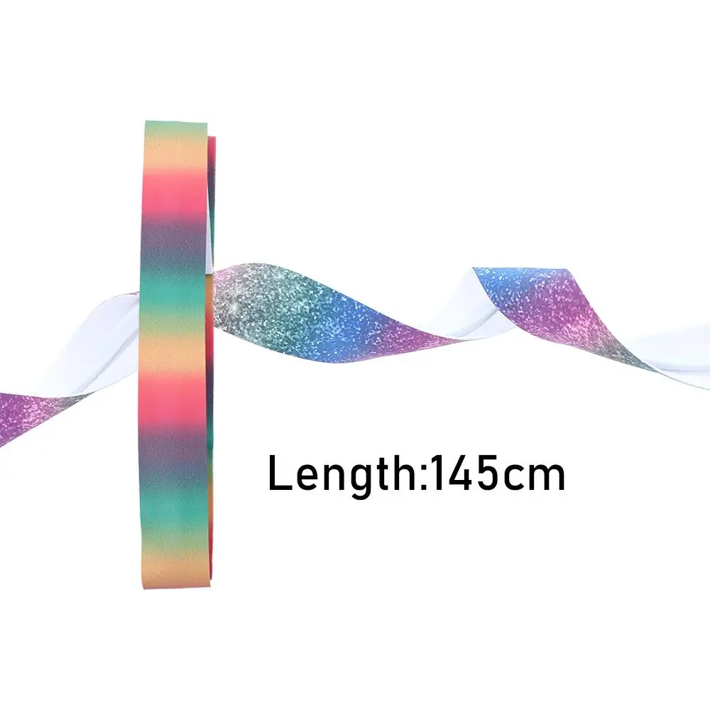 Cinta colorida con una longitud de 145 cm perfecta para fines decorativos