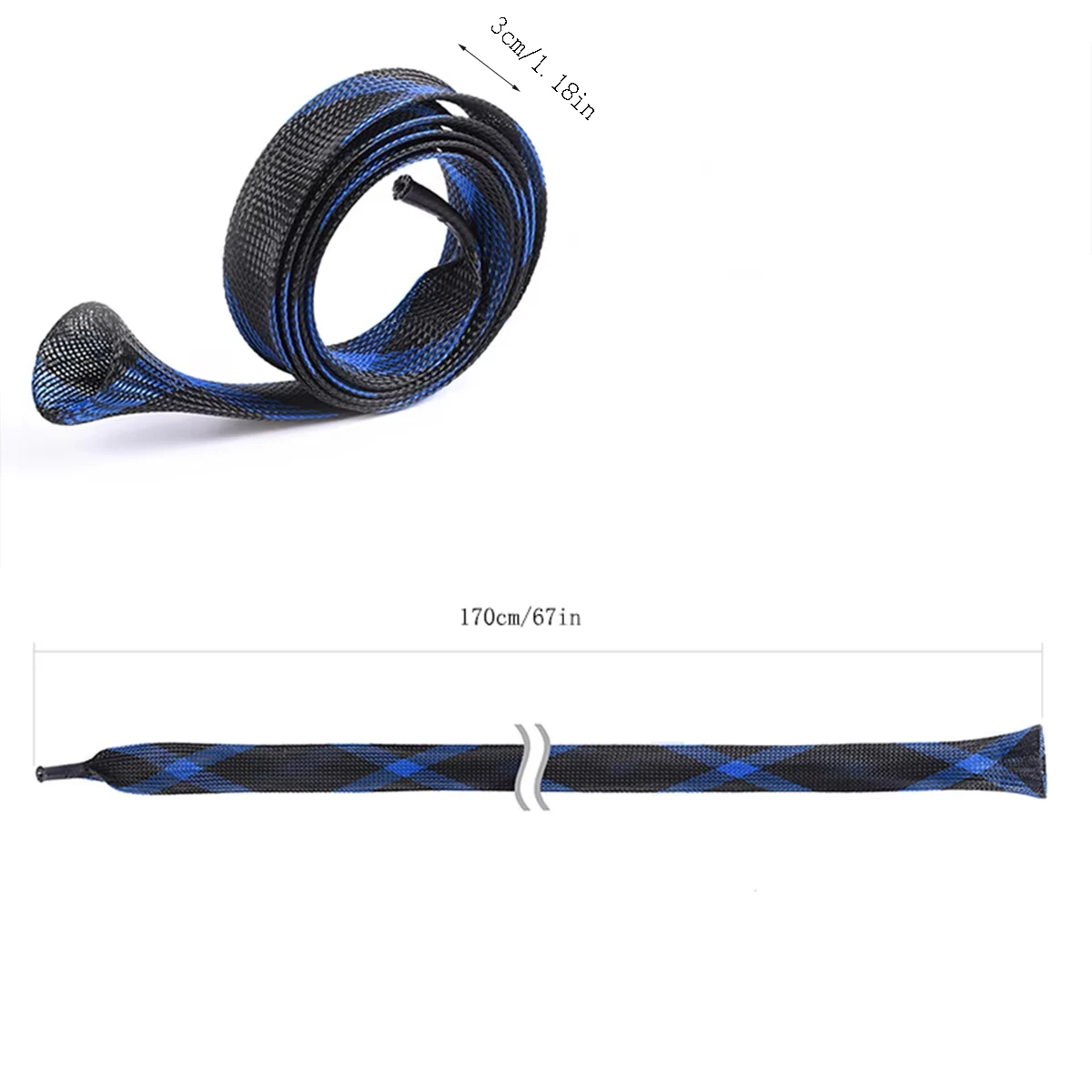 Calcetín para caña de pescar, cubierta para caña de pescar, Protector de red trenzada, herramienta de pesca para cañas giratorias, cañas de fundición, cañas de hielo - imagen 3