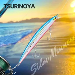 TSURINOYA Slim Minnow 125F – Señuelo flotante para lubina