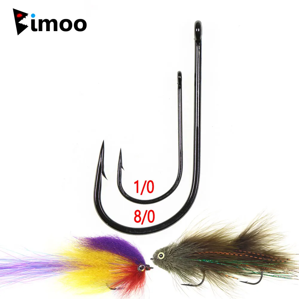 20 piezas anzuelo de pesca Aberdeen de vástago corto de espacio ancho 1/0 ~ 8/0, anzuelo de pesca de agua dulce y salada de alta resistencia, aparejo Sabiki Streamer Fly - imagen 2