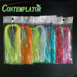 Dubbing iridiscente para atado de moscas – 28cm hebras corrugadas – 2 paquetes