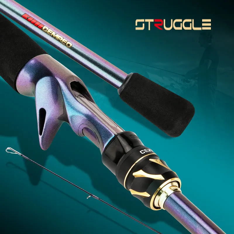 CEMREO-caña de pescar de acción rápida, caña de pescar giratoria y de fundición, 1,8 m, 2,1 m, 2,4 m, nueva - imagen 3