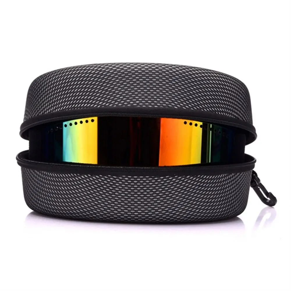 Bolsa para gafas deportivas, resistente al agua, con cremallera, color negro, Estuche de transporte para gafas de Snowboard, caja para gafas de esquí, estuche para gafas de esquí - imagen 2