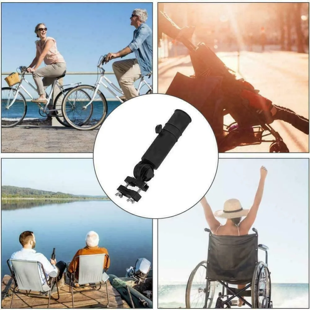 Soporte de paraguas ajustable y duradero de 180 grados, carrito fuerte, soporte para carrito de Golf, suministros de Golf móviles para palos de Golf - imagen 3