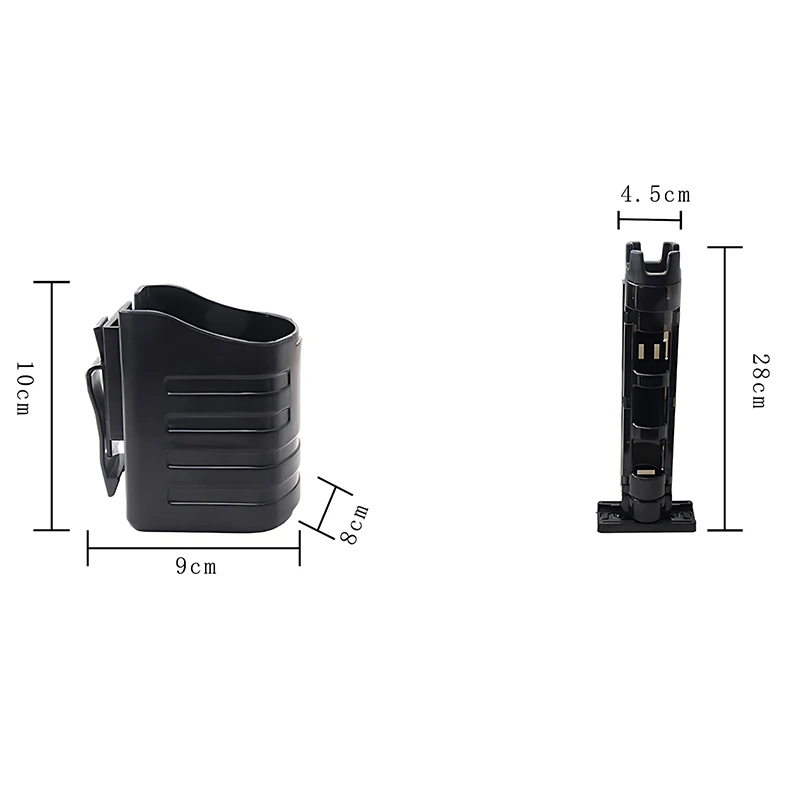 JSFUN-caja de pesca con soporte para barril, caja de pesca desmontable, soporte de exhibición para caña, diseño a presión portátil ajustable, accesorios para exteriores - imagen 2