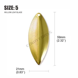 COUNTBASS Cuchillas giratorias Willowleaf – Acero para señuelos
