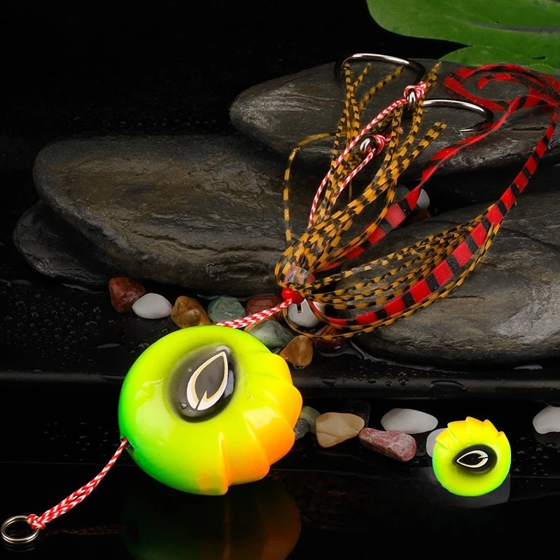 Señuelo de pesca Testar 40g 60g 80g 100g Lumious Kabura Slider Snapper Sea Bream Jig Head Tenya falda gancho Metal Jigging - imagen 3