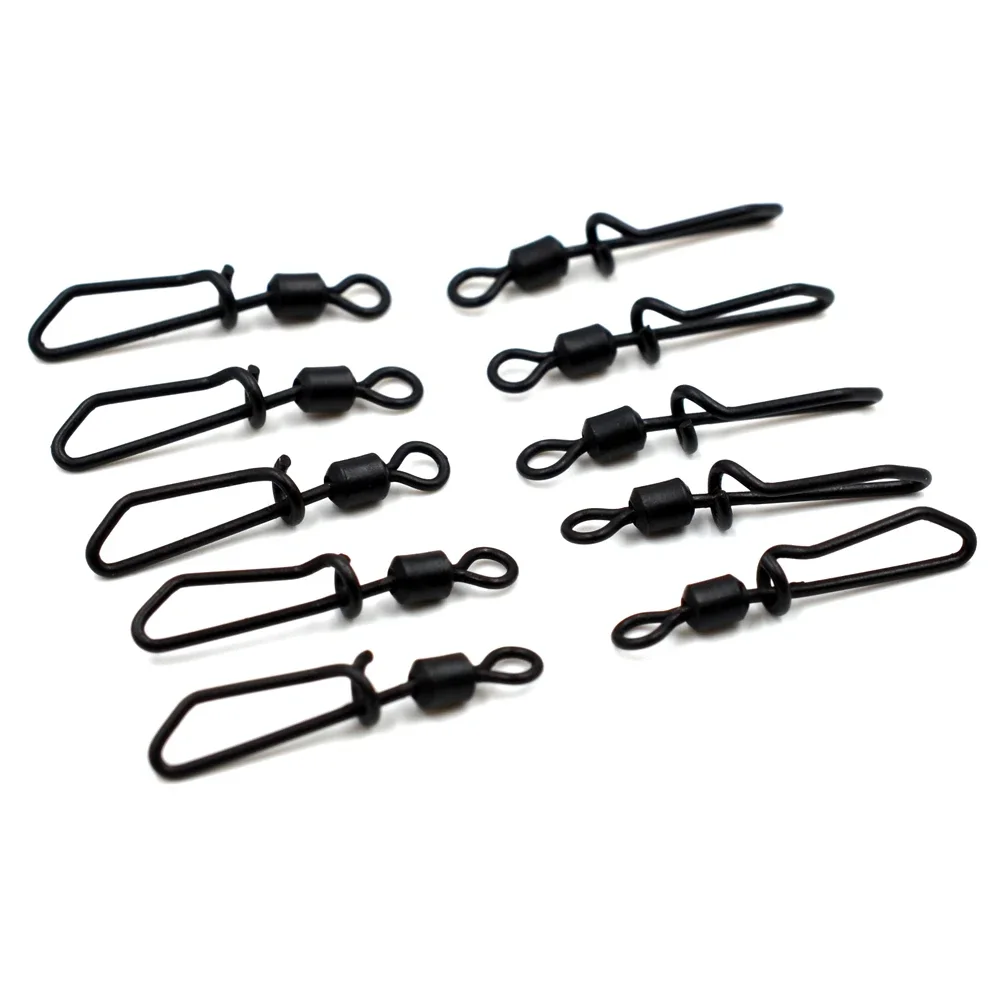 Clips de Cambio Rápido MNFT – Giratorios Níquel Negro para Aparejos