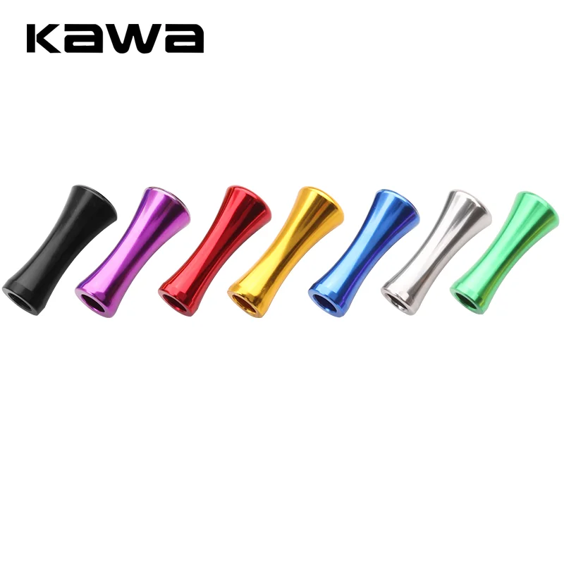 Kawa-perilla de mano para carrete de pesca, accesorio de aleación de aluminio de 2 piezas para MANGO, peso artesanal - imagen 4