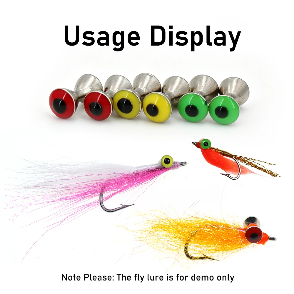 Mancuernas de latón para pesca con mosca – Ojos Crazy Charlie - imagen 5