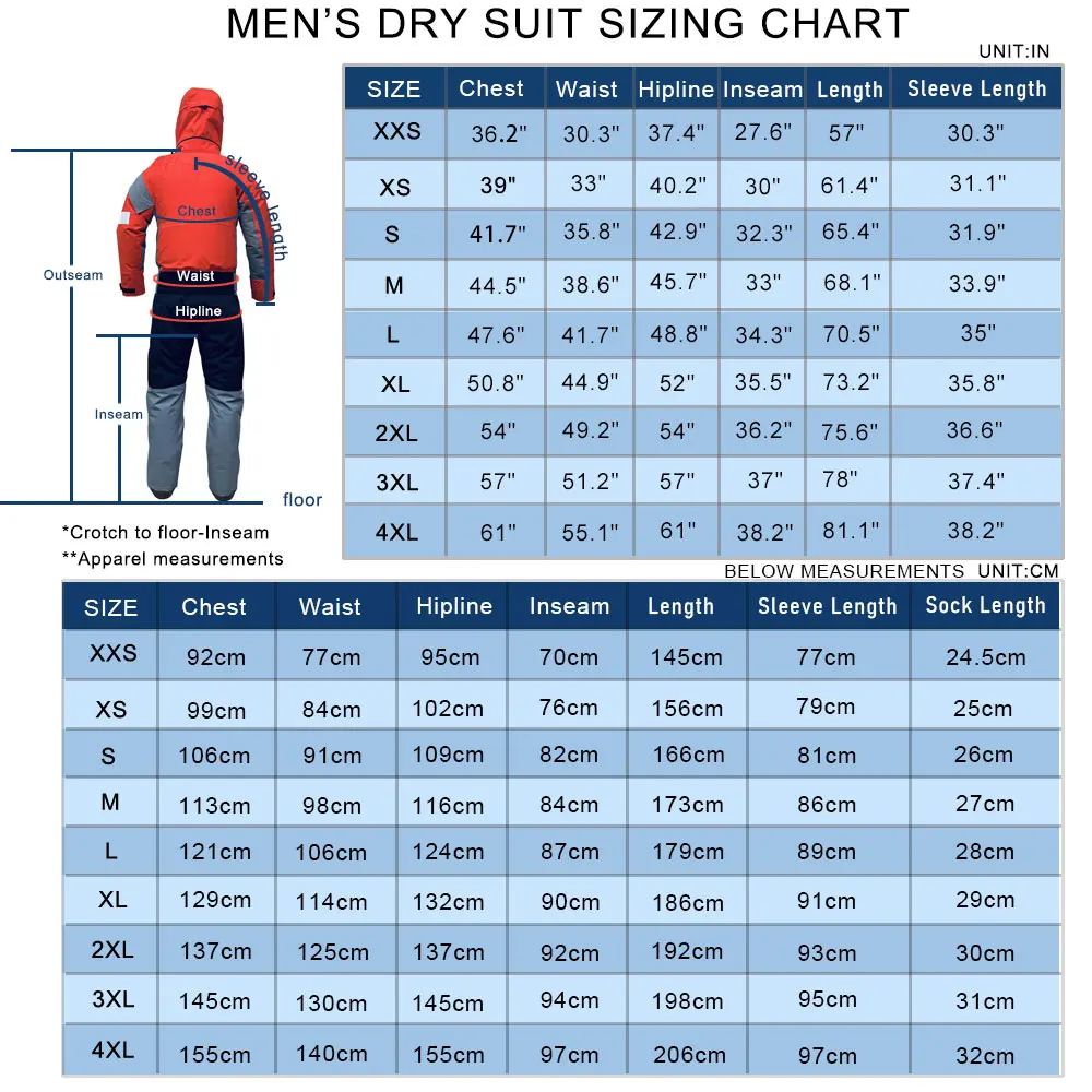 Traje de secado con capucha desmontable para hombre, traje de Kayak impermeable y transpirable contra agua fría y cálida, ropa de rescate de invierno - imagen 5