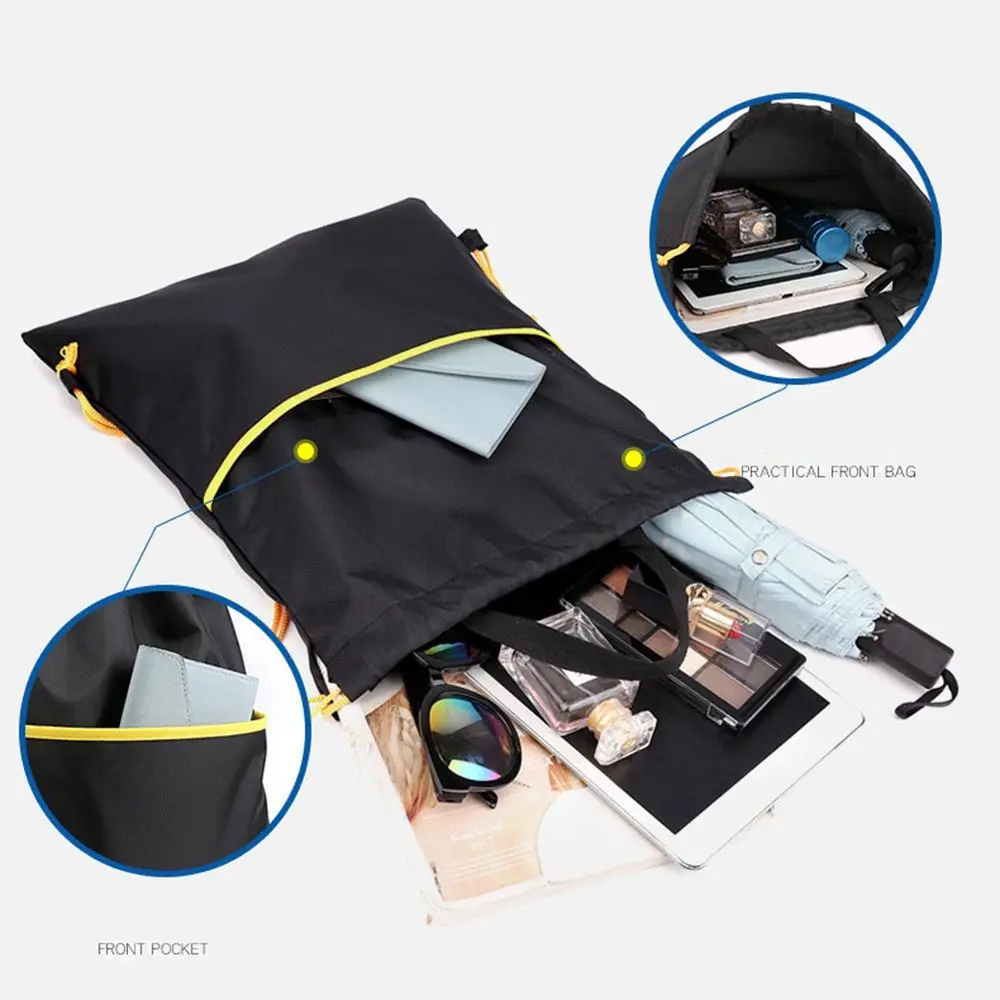 Bolsa de almacenamiento a la moda para hombre y mujer, bolsa deportiva con cordón, bolsa deportiva portátil, bolsa con cordón, bolsa de viaje, mochila para exteriores - imagen 2