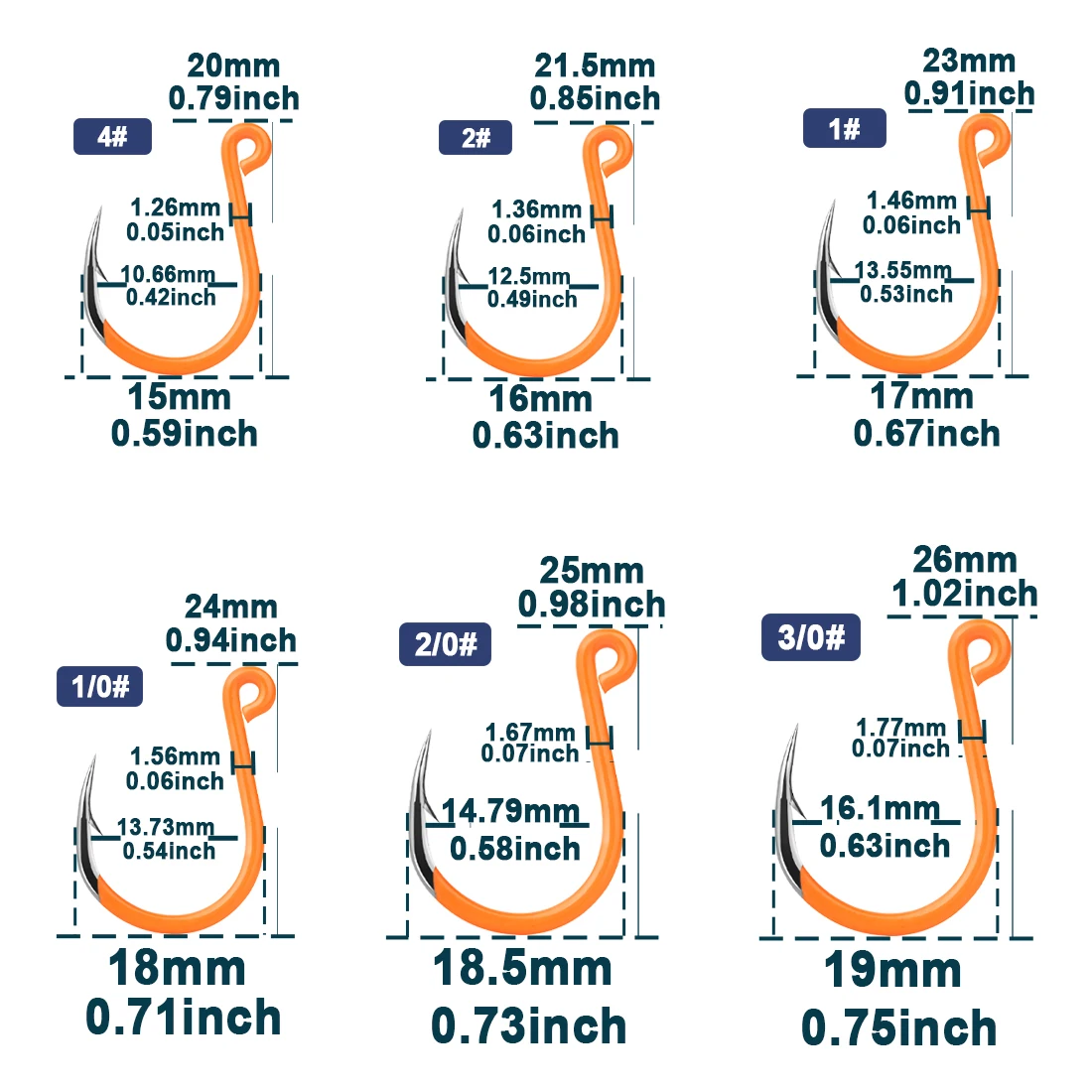 Anzuelos individuales de pesca de 9KM para señuelos, 25 ~ 100 Uds. Para anzuelos triples de repuesto - imagen 2