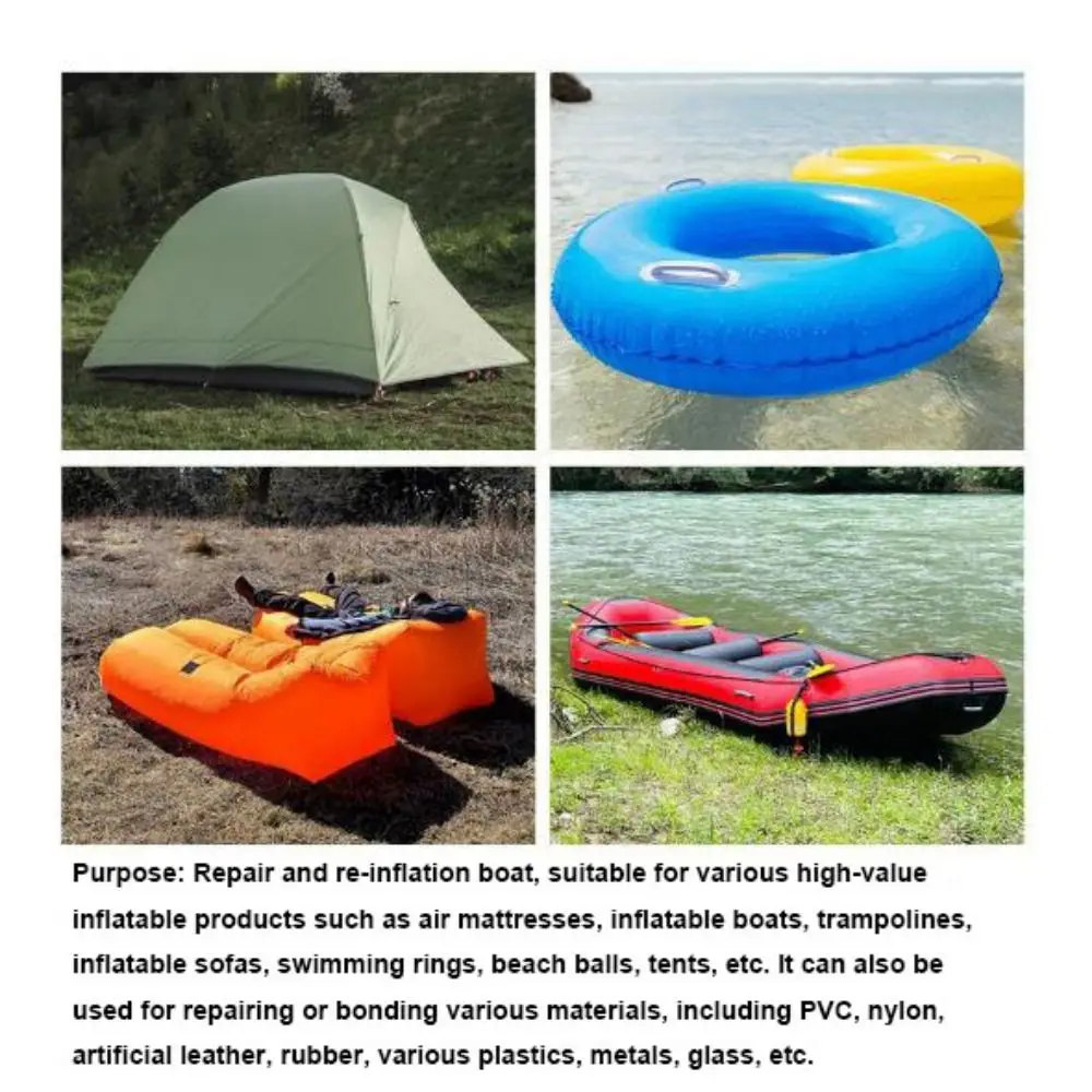 Parche de reparación de TPU, tiendas autoadhesivas transparentes, impermeables, anillos de natación, 8 estilos, cinta reparadora impermeable