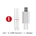 2 red and 1 usb