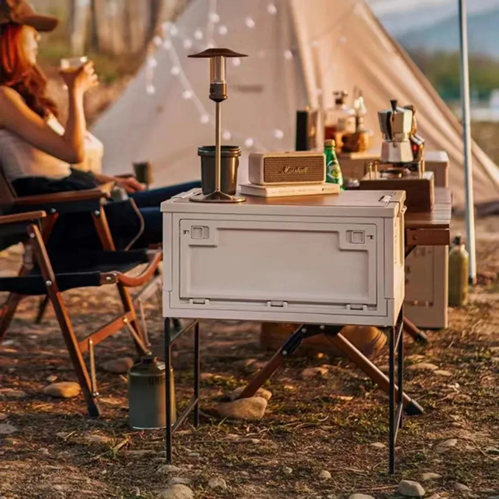 Caja de almacenamiento para acampar al aire libre, CAJA PLEGABLE portátil de gran capacidad, caja de almacenamiento multifuncional para viajes de Camping al aire libre, 1pc - imagen 4