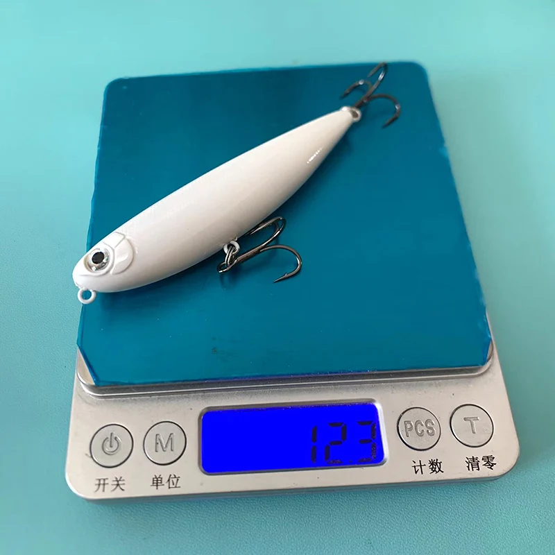 Testar-señuelo de Pesca de fundición larga, cebo de lápiz flotante para caminar, andador de superficie Jerkbait para Lucio, lubina, 90mm, 12g - imagen 4