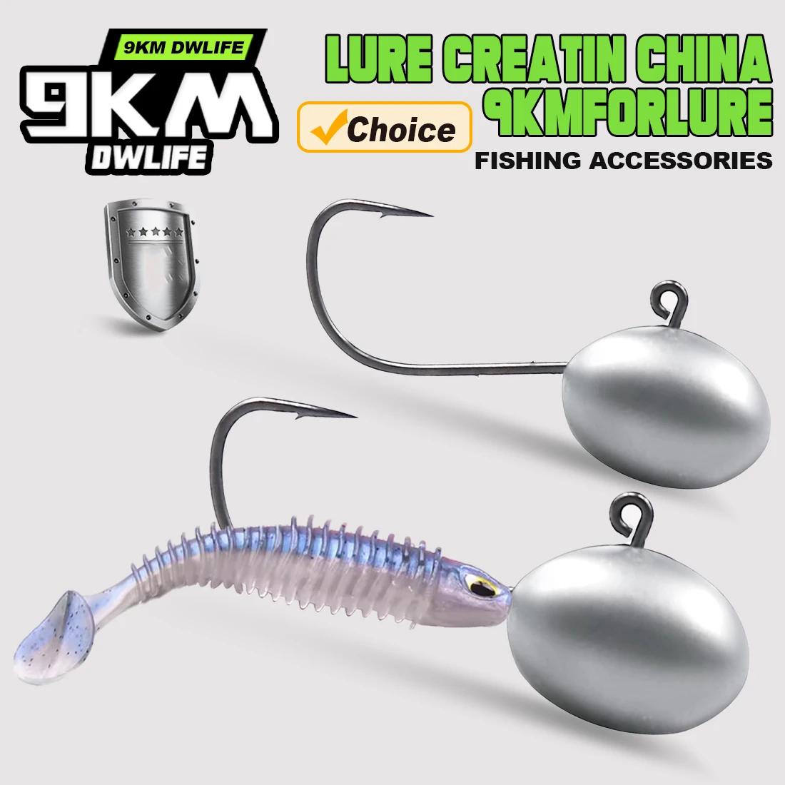 10 Uds anzuelo con cabeza de anzuelo Baitholder anzuelo de pesca 1,5g ~ 6g Rockfish de agua salada Ajing