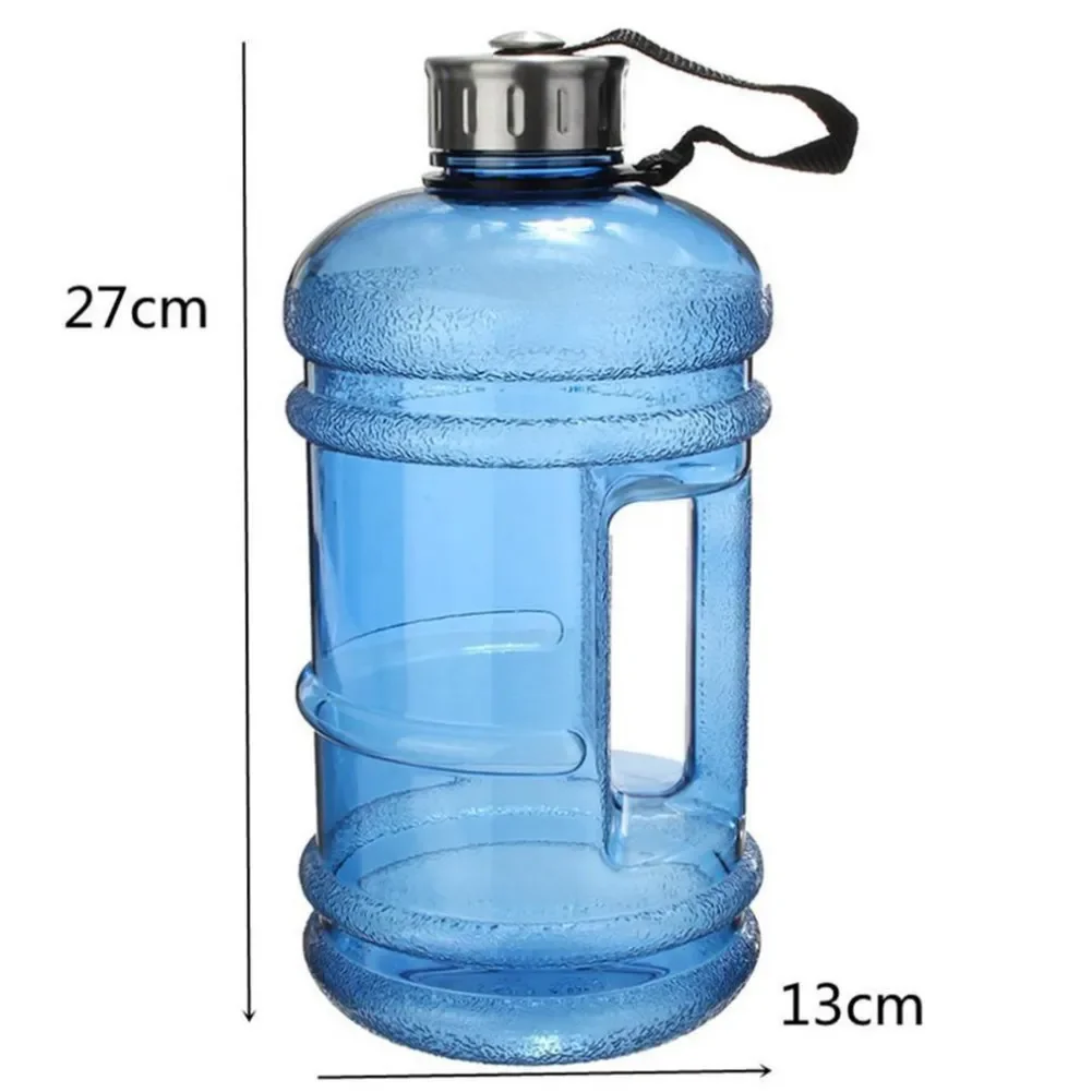 SANLIKE-botella de agua azul de gran capacidad, 2,2 L, para deportes al aire libre, Fitness, Camping, correr, deportes, senderismo, accesorios para acampar - imagen 2