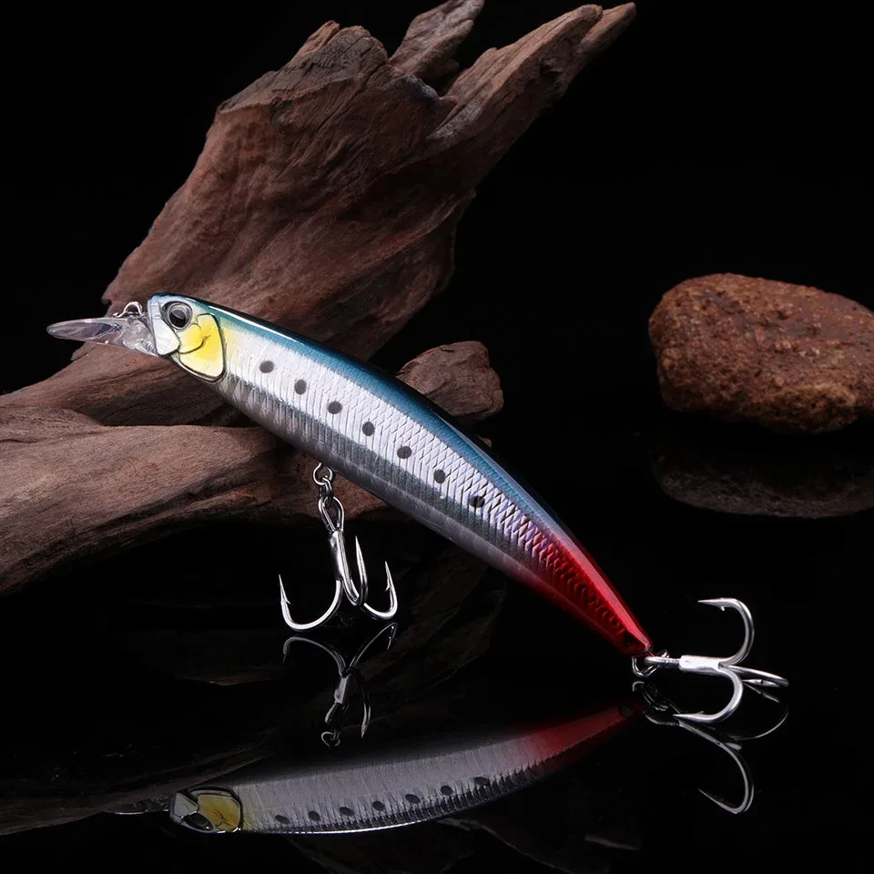 WALK FISH 12,5 cm 27,4g Señuelos de Pesca hundidos Minnow cebo Artificial agua salada lubina trucha señuelo Wobbler aparejos de Pesca - imagen 3