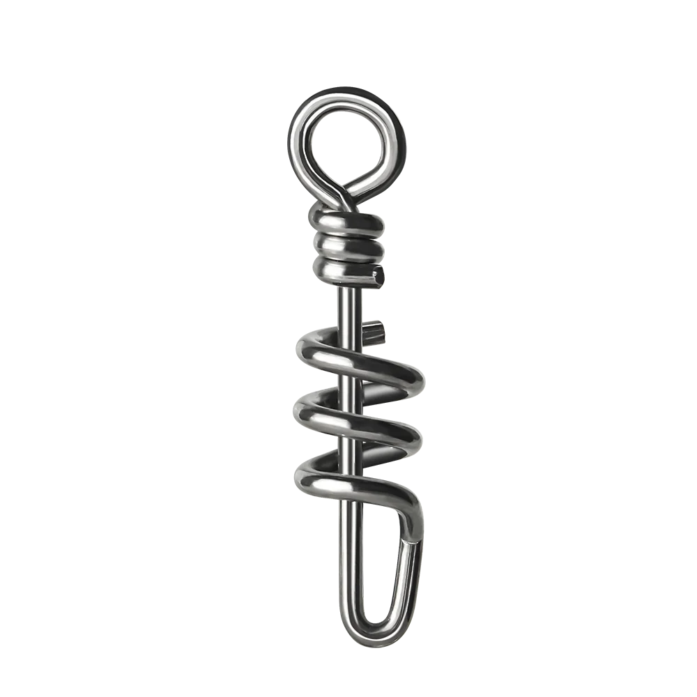 DNDYUJU, 10 Uds., Pin de señuelo de pesca de acero inoxidable, hebilla en forma de hilo, gancho a presión, conector de señuelo para accesorios de pesca en el mar - imagen 3