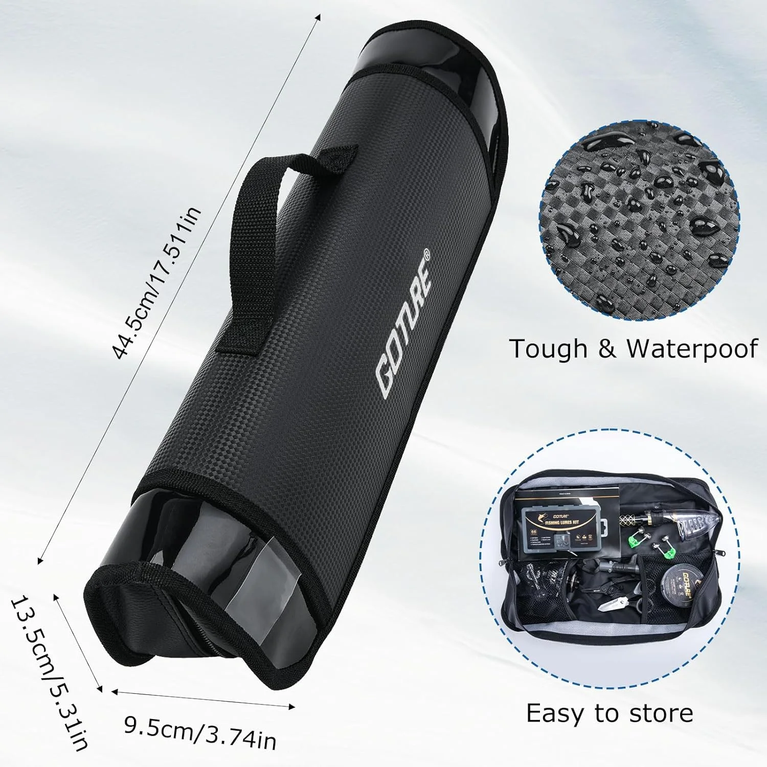 Goture Cañas Telescópicas de Pesca con Carretes y Bolsa - imagen 4