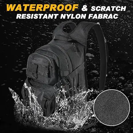 Bolsa de pesca Goture, mochila de aparejos resistente al agua de 19,5x15,6x8,3 pulgadas con soporte para caña, bolsa de almacenamiento ligera para equipo de pesca - imagen 5