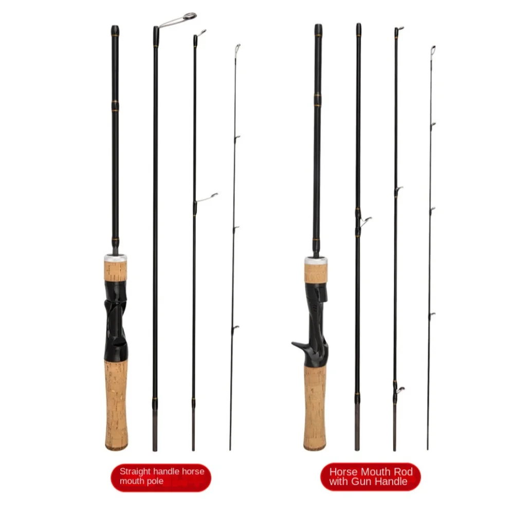 Cañas de pescar en hielo de 5 SECIONES de alta calidad, pluma de pesca en hielo retráctil para invierno, caña de pescar en hielo de carbono giratoria para invierno - imagen 4