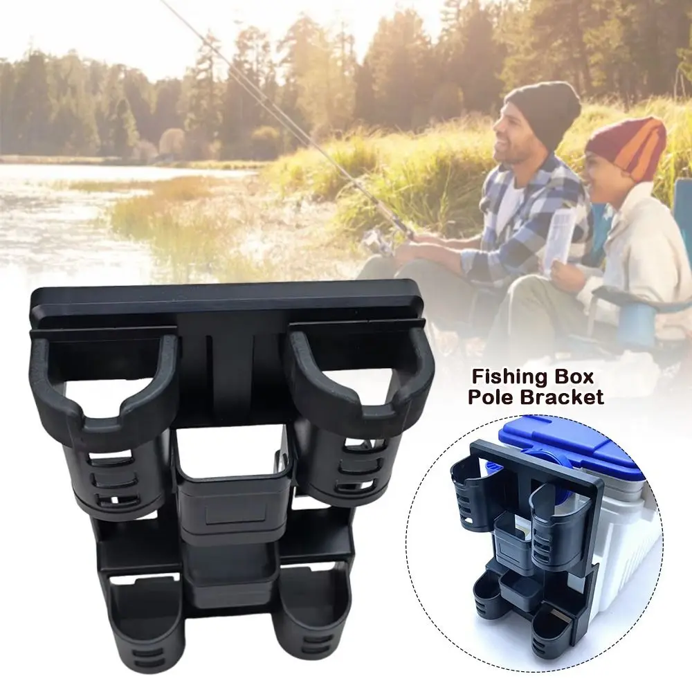 Caja de pesca de diseño vertical, soporte para poste, dispositivo de inserción, doble poste, dispositivo de inserción, tubo colgante - imagen 2