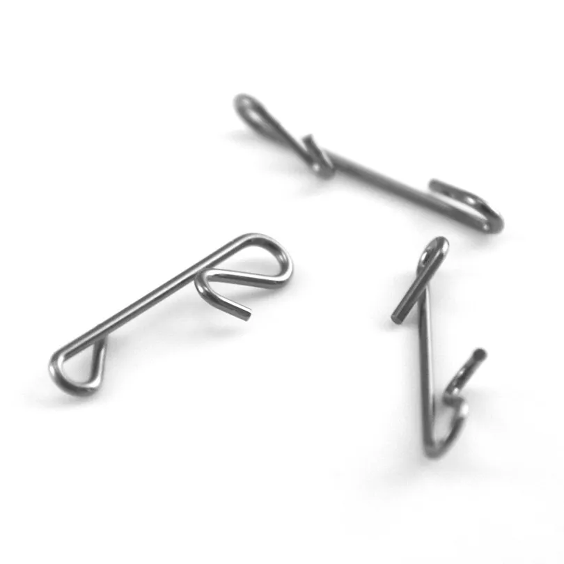 MNFT-Hilo de pescar de 100 piezas, Conector sin nudos, gancho de señuelo de pesca, barril de anillo sólido giratorio, accesorio de carpa, herramienta de pescado - imagen 2