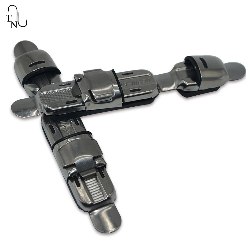 TN84 2 uds Derui S7 acero inoxidable 13,5 CM 31G asientos de carrete giratorio tipo placa de cubierta Clip de asiento de carrete almohadilla de goma ajuste de caña de pescar - imagen 3