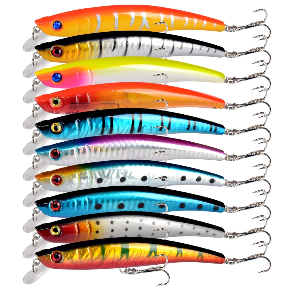Jerkbait Minnow Crankbait, aparejos de pesca, Kit de cebo duro, Wobblers artificiales para Lucio, lubina, Swimbait, juego de Señuelos de Pesca de carpa - imagen 4