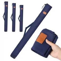 Bolsa mochila lona plegable gran capacidad para aparejos y cañas pesca