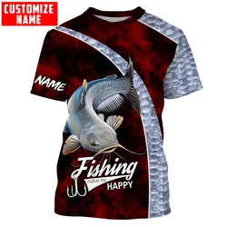 Camiseta Pesca Bagre Estampado 3D – Estilo Verano