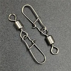 Giratorios con mosquetón de acero inoxidable para aparejos de pesca
