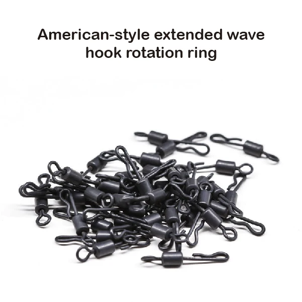 Pin conector de pesca giratorio de acero inoxidable con enclavamiento, anzuelo, señuelo, accesorios de pesca, 50 piezas - imagen 5