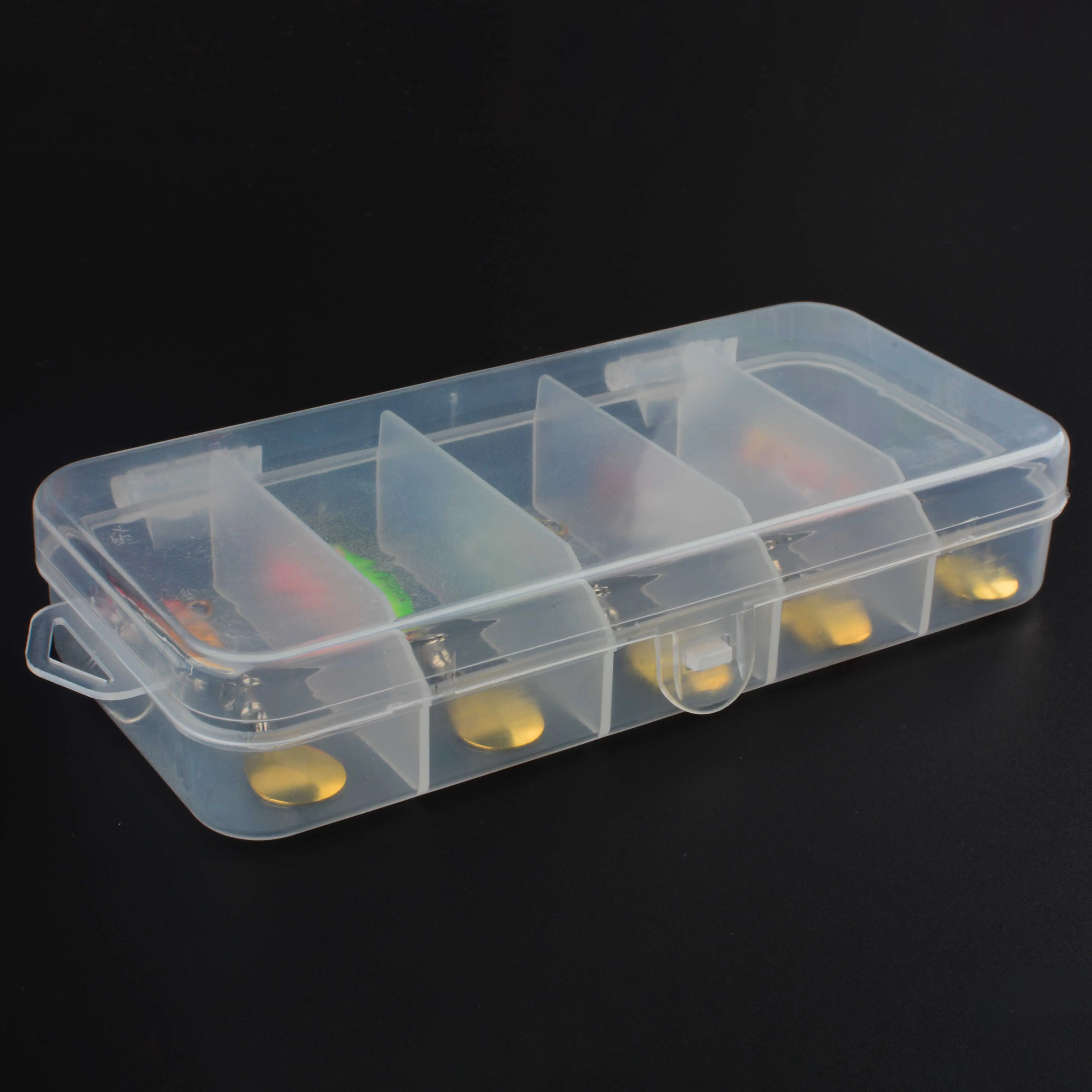 Señuelos de pesca con cuchara giratoria vibratoria, plantillas vibratorias de Metal coloridas con ganchos, cebos duros duraderos para pesca de trucha y invierno, 5 uds. - imagen 5